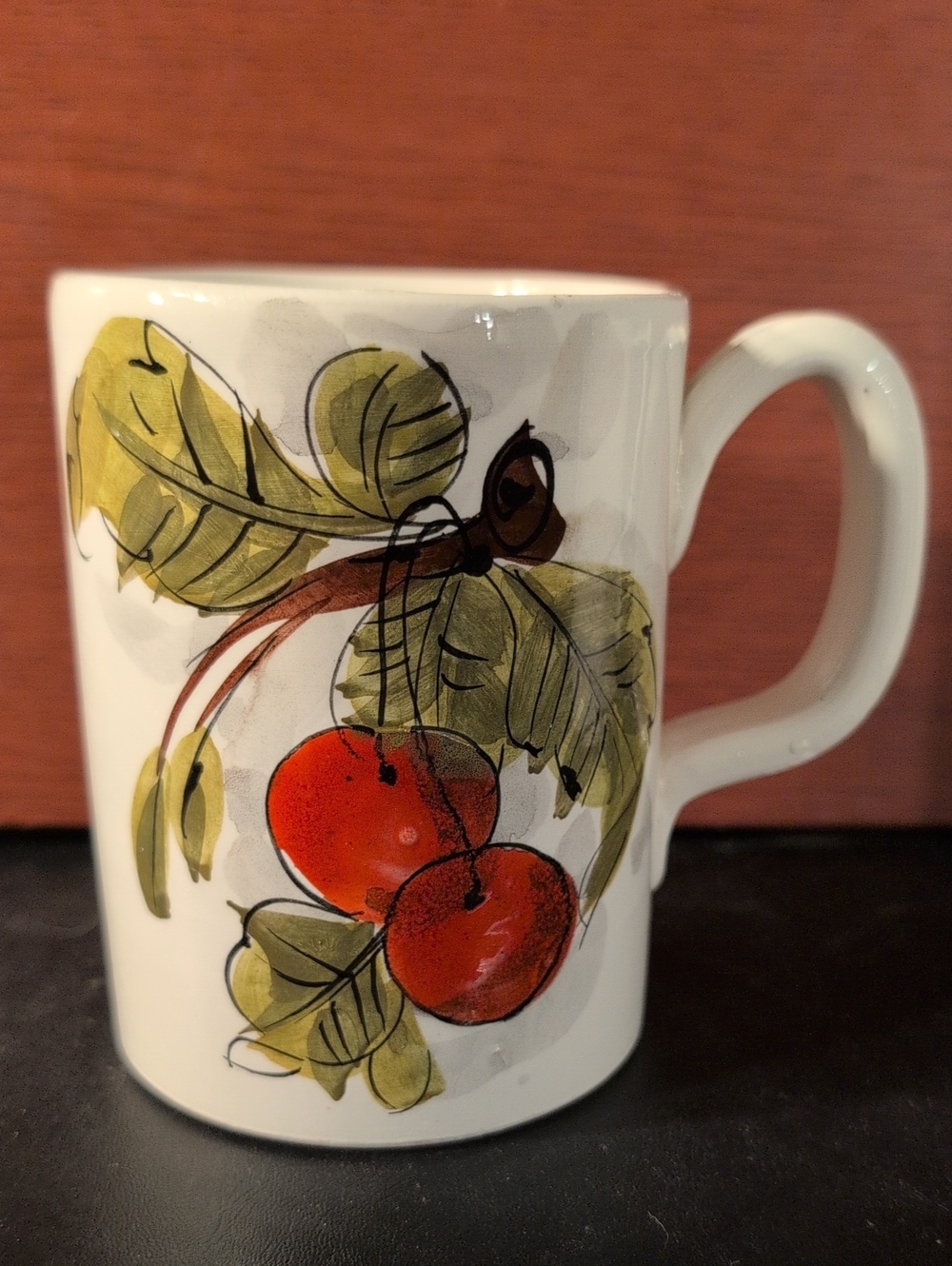Vintage Hand Painted Italian Coffee Mug